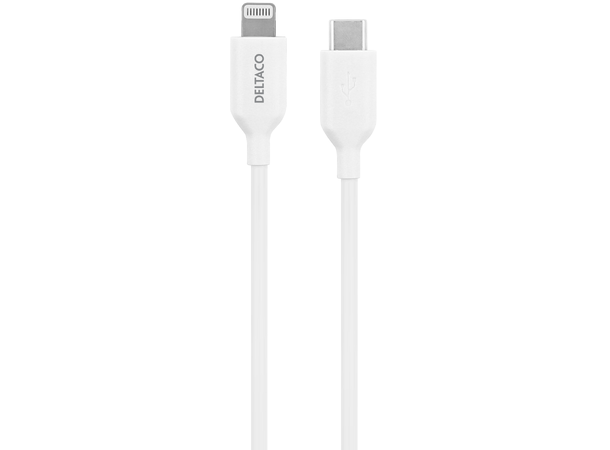 USB-C til Lightning kabel 2 meter Hvit, Made for iPhone and iPad(MFi) 