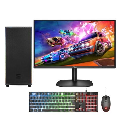 Gaming PC Starter Pack Entry 2 24",RTX 3060,R7 5750G,32GB,1TB,Win1