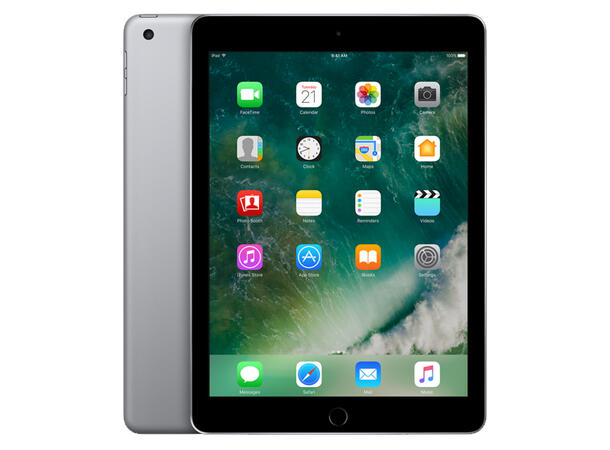 Apple iPad 9.7, 32GB, Space Grey Gen 5, Wifi+4G, Veldig pent brukt (A)