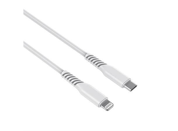Elivi Lightning til USB C-kabel 2 m Hvit