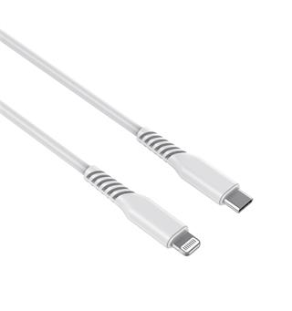 Elivi Lightning til USB C-kabel 2 m Hvit