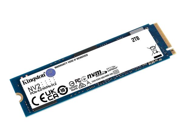 Kingston NV2 2TB PCIe NVMe Gen 4 M.2 SSD opptil 3500MB/s les, 2800MB/s skriv 