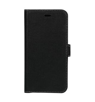 Lommebokdeksel til iPhone XR Magnetisk bakdeksel, lær, svart