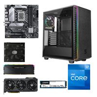PC i deler - Core i7 / RTX 3060 RTX 3060,Core i7-12700,16GB,500GB NVMe