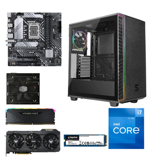PC i deler - Core i7 / RTX 3060 RTX 3060,Core i7-12700,16GB,500GB NVMe