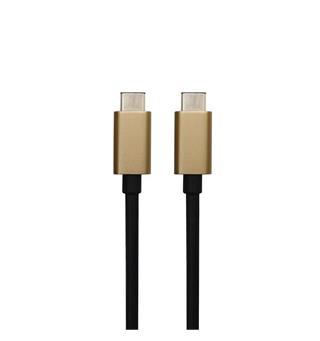USB C til USB C 3.1 kabel 1 m sort 3.1, Gen.2, 10Gbps, 100W, TPE kappe