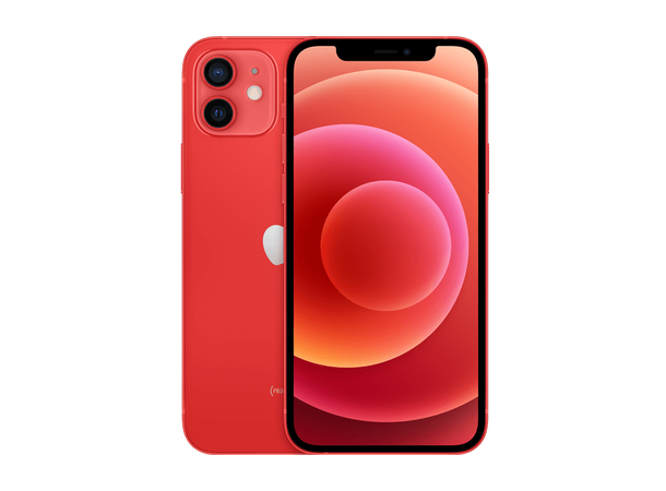 iPhone 12 128GB Rød Mobil, 6,1", 5G, Med skjermbeskytter(A+)
