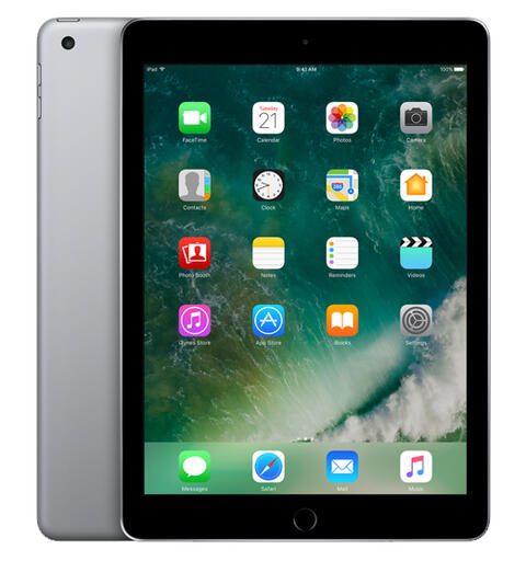 Apple iPad 9.7 128GB, Space Gray Gen 5, 9,7", WiFi, Veldig pent brukt (A)