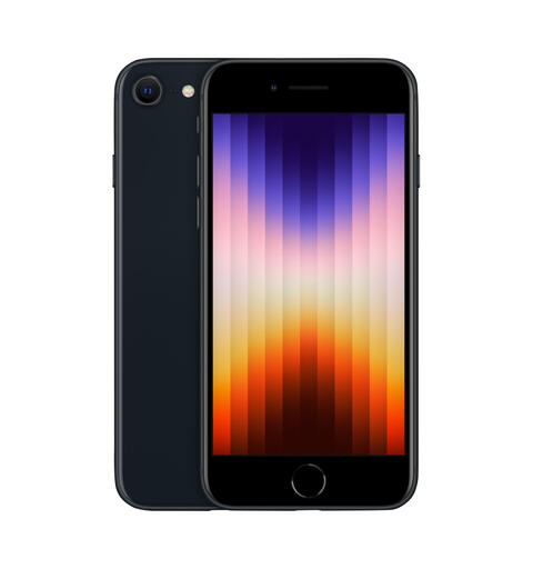 Apple iPhone SE 3. Gen 2022 64GB, Sort Mobil, 4.7", 4G, Nesten ikke brukt  (A+)
