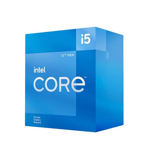 Intel Core i5-12400F CPU inkl kjøler LGA1700, 6-Core, 12-Thread, 2.5GHz