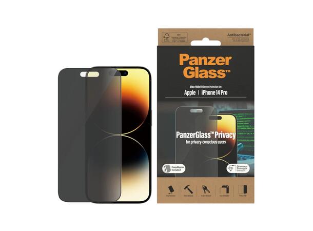 Panzerglass iPhone 14 Pro Privacy Skjermbeskytter