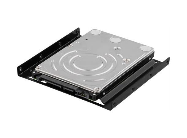 DELTACO Monteringsramme 2,5" HDD Monter 2,5" harddisk i en 3,5"-plass 