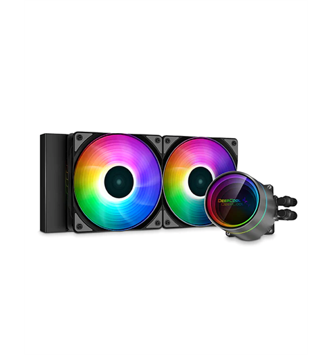 DeepCool CASTLE 240EX A-RGB CPU Kj&#248;ler 2x120mm, RGB, Intel LGA &amp; AMD