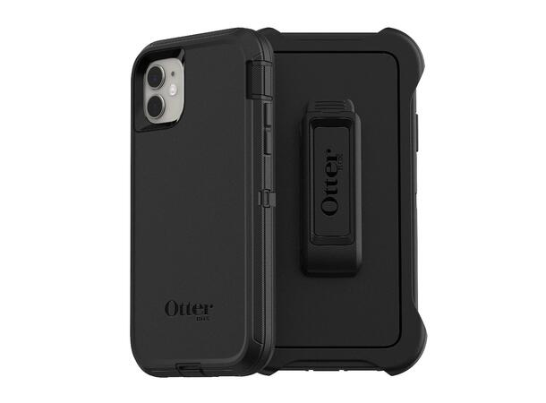 OtterBox iPhone 11 Defender Deksel sort Rrobust mobildeksel med stativ/feste