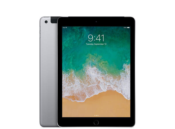 Apple iPad 9.7 128GB, Space Gray Gen 6,9.7",WiFi+4G,Nesten ikke brukt(A+)
