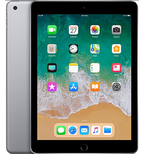 Apple iPad 9.7, 128GB, Space grey Gen 6, 9.7", Wifi, Veldig pent brukt (A)