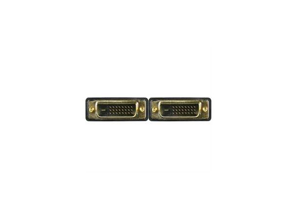 Deltaco DVI-skjermkabel Dual Link 2 meter, DVI-D output – output 