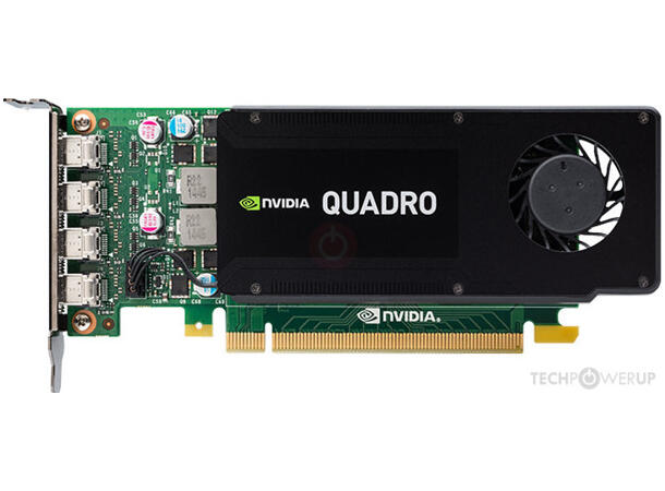 NVIDIA Quadro K1200 Skjermkort LP Refurbished/Brukt, 4GB GDDR5, 4x mDP 