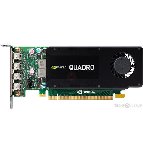 NVIDIA Quadro K1200 Skjermkort LP Refurbished/Brukt, 4GB GDDR5, 4x mDP