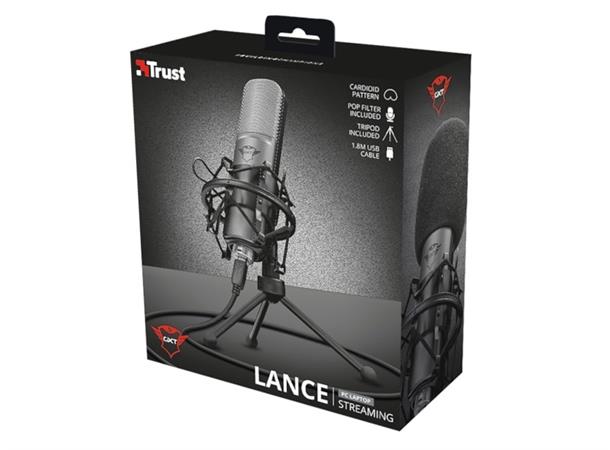 Trust GXT 242 Lance mikrofon USB; kardioid, shoc mount, filter, stand