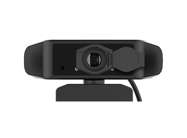 DELTACO OFFICE 2K Webcam 3.6MP CMOS, 2460x1440, 30fps, mic, sort
