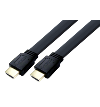 LinkIT HDMI-kabel 2 m flat v2.0, Ethernet, 4Kx2@60Hz AWG 30
