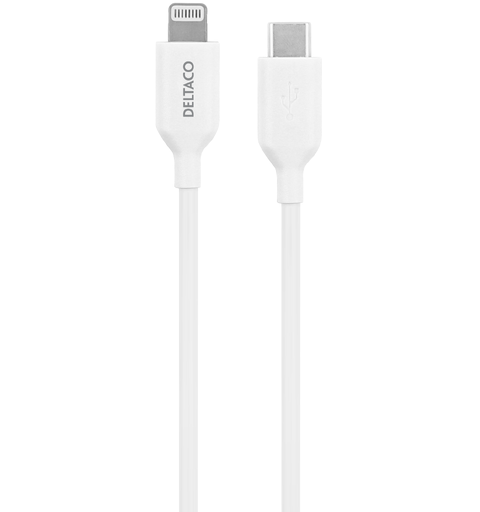 USB-C til Lightning kabel 2 meter Hvit, Made for iPhone and iPad(MFi)