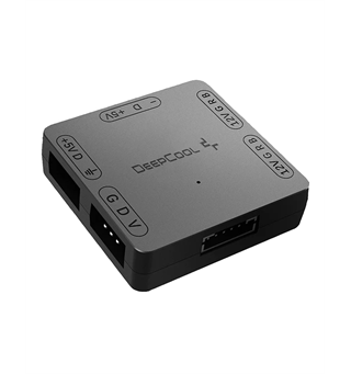 DeepCool 5V til 12V RGB Konverterer Hub SATA 5V Strøm, 5V RGB til 12V RGB, 3-Pin