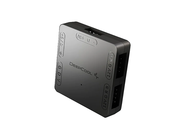 DeepCool 5V til 12V RGB Konverterer Hub SATA 5V Strøm, 5V RGB til 12V RGB, 3-Pin 