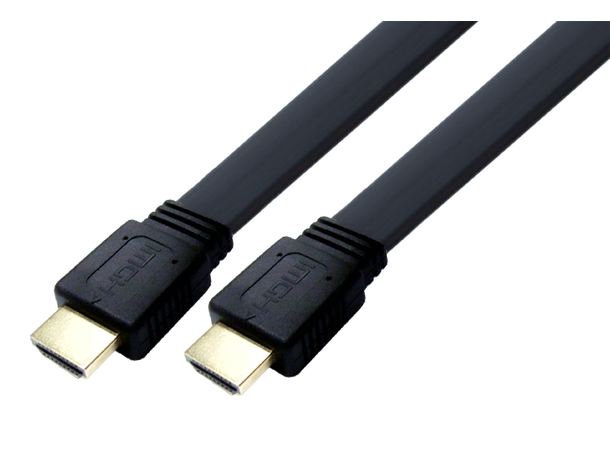 LinkIT HDMI-kabel 3 m flat v2.0, Ethernet, 4Kx2@60Hz AWG 30 