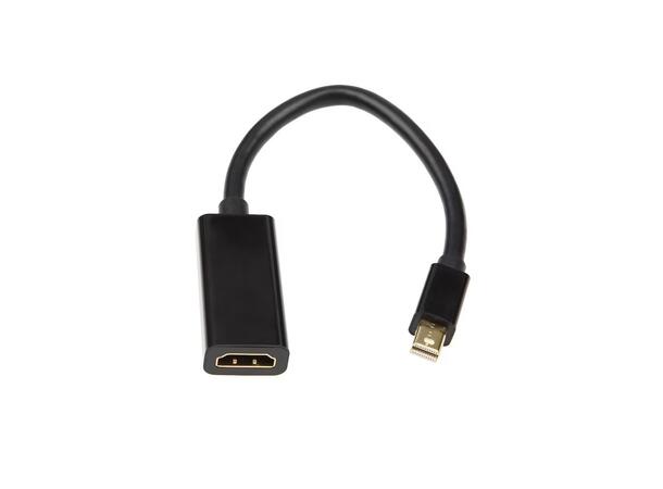 MiniDP til HDMI Adapter 5cm (sort) MiniDP til HDMI, sort, 5cm 
