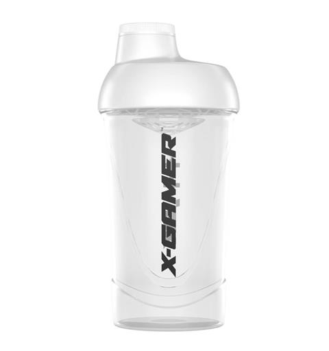 X-GAMER Shaker 5.0 0.6L 600ml gjennomsiktig hvit shaker