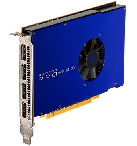 AMD Radeon Pro WX 5100 Skjermkort Refurbished, 8GB GDDR5, 4x DP