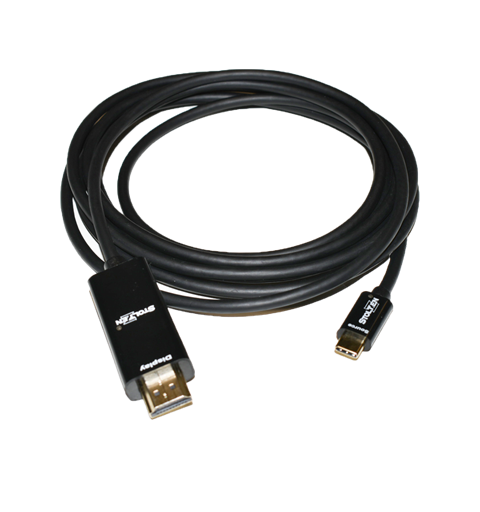 Stoltzen USB C til HDMI-kabel 2 m Tynn og myk kabel, 4Kx2K@60Hz, OD 4,5mm