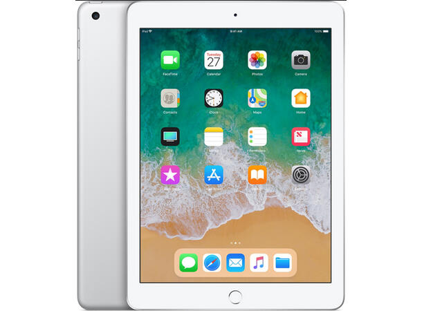 Apple iPad 9.7, 128GB, Silver Gen 6, 9,7", Wifi, Veldig pent brukt (A)