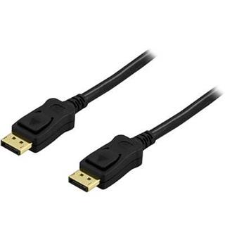 LinkIT DisplayPort-kabel sort 2 m DP versjon 1.4, 8K@60Hz HDR