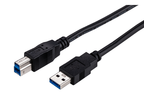 LinkIT USB 3.0 A til B kabel 2 m Sort 