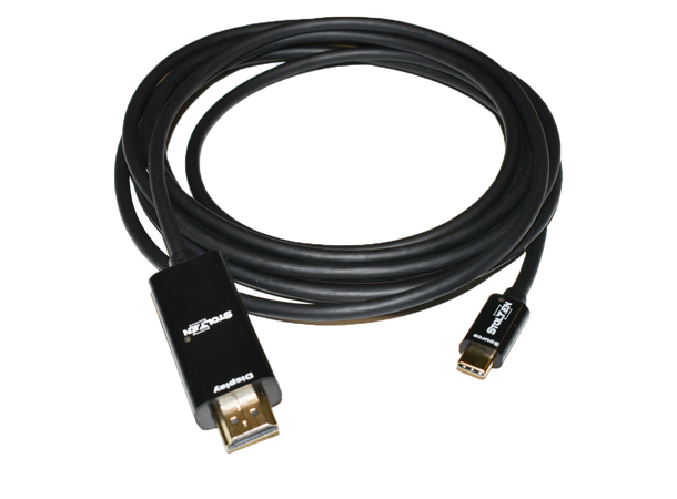 Stoltzen USB C til HDMI-kabel 3 m Tynn og myk kabel, 4Kx2K@60Hz, OD 4,5mm 
