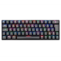 Fourze GK60 Mini Gaming Tastatur Sort USB-C&Bluetooth,60%,Mekanisk,RGB,Nordisk