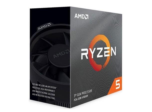 AMD Ryzen 5 4600G CPU med kjøler AM4, 6-Core, 12-Thread, 3.7/4.2GHz