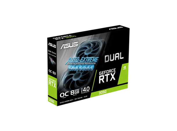 ASUS Dual GeForce RTX 3050 OC 8GB GDDR6, PCI-Express 4.0, HDMI/DP