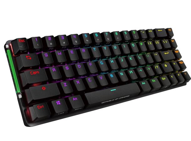 ASUS ROG FALCHION Trådløst Tastatur 65%, RGB, MX Brown, Gaming 