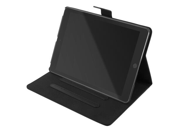 Deltaco Deksel for iPad 10,2" Magnetlås, stativ, svart 