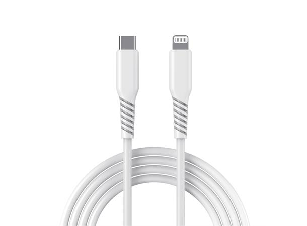 Elivi Lightning til USB C-kabel 1 m Hvit