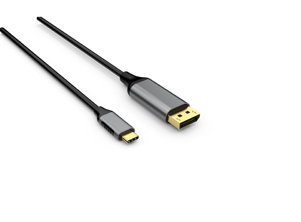 Elivi USB C til DisplayPort-kabel 2m Sort, 4k@60hz 