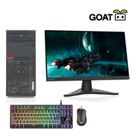 GOAT Gaming PC Starter Pack 1 24", 1050Ti,i5-6500,8GB,240GB SSD,Win 10